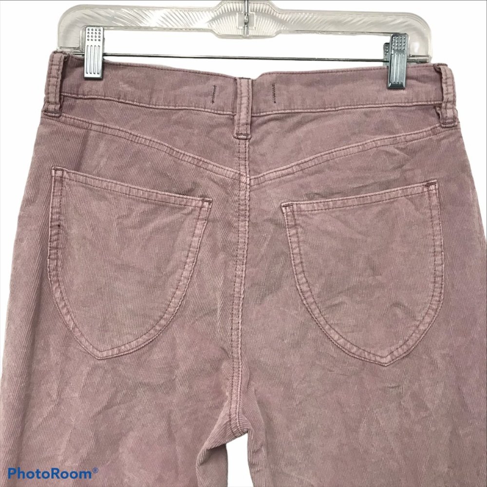 WE THE FREE Eomens 28 Button Fly Straight Ankle Pant Light Pink Corduroy - Picture 5 of 11